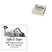Bauernhaus Barn Wood Art Briefmarke Gummistempel (Stempel)