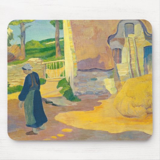 Bauernhaus bei Le Pouldu, 1890 (Öl auf Leinwand) Mousepad (Vorne)