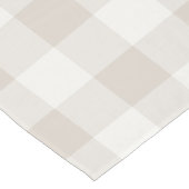 Bauernhaus Beige Buffalo Karo Kurzer Tischläufer (Ecke)