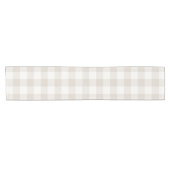 Bauernhaus Beige Buffalo Karo Kurzer Tischläufer (Horizontal)