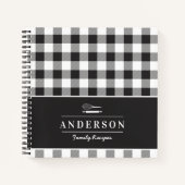 Bauernhaus Black Buffalo Karo FamilienBackpacken Notizblock (Vorderseite)