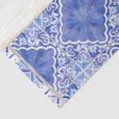 Bauernhaus Blaues weiß gestrichenes Holz Decoupage Seidenpapier (Ausschnitt)