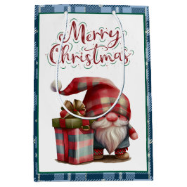 Bauernhaus Blue Buffalo Kariertes Wasserfarben Rot Mittlere Geschenktüte