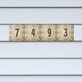 Bauernhaus Blumen individuell anpassbar Fliese