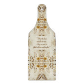 Bauernhaus Blumen individuell anpassbar Schneidebrett (Vorderseite)