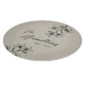 Bauernhaus Blumengewächse Jahrgang Schneidebrett (Ecke)