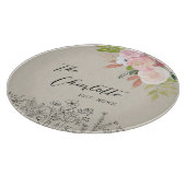 Bauernhaus Blumengewächse Jahrgang Schneidebrett (Ecke)