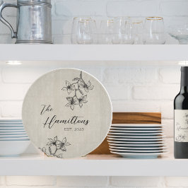 Bauernhaus Blumengewächse Jahrgang Schneidebrett