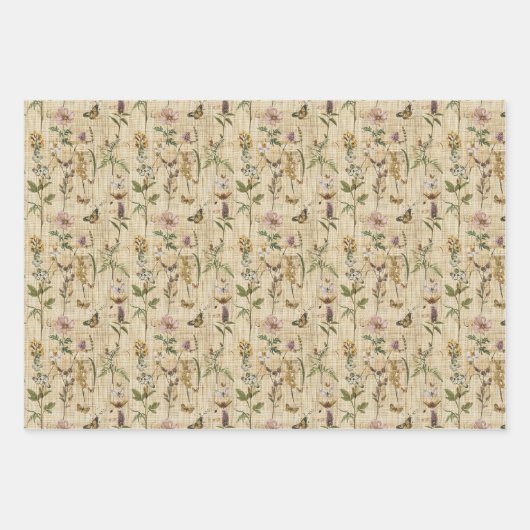 Bauernhaus Botanischer Dekostil Geschenkpapier Set (Vorderseite 2)