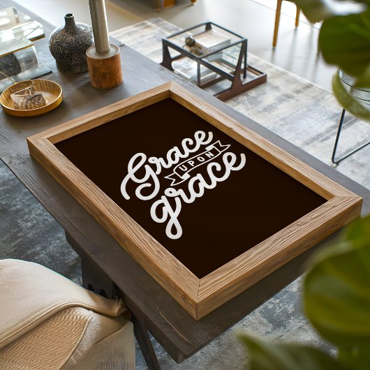 Bauernhaus braun Christlich Grace auf Grazie Poster