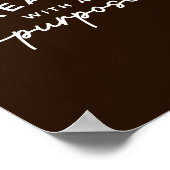 Bauernhaus Brown Elegantes Christliches Zitat Poster (Ecke)