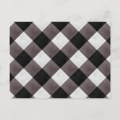 Bauernhaus Buffalo Karierte Hochzeit Probe Abendes Einladungspostkarte (Rückseite)