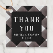 Bauernhaus Buffalo Karierter Karo Vielen Dank Geschenkanhänger (Vorderseite)