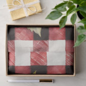 Bauernhaus Buffalo Karo Decoupage Seidenpapier (Geschenk)