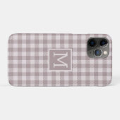 Bauernhaus Buffalo Karo Kariert Beige Monogram Case-Mate iPhone Hülle (Rückseite (Horizontal))