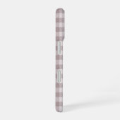 Bauernhaus Buffalo Karo Kariert Beige Monogram iPhone 16 Hülle (Rechte Seite)