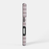 Bauernhaus Buffalo Karo Kariert Beige Monogram iPhone 16 Hülle (Rechte Seite)