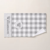 Bauernhaus Buffalo Karo| Monogramm Badhandtuch Set (Handtuch)