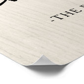 Bauernhaus Chic | Begrüßung Poster (Ecke)