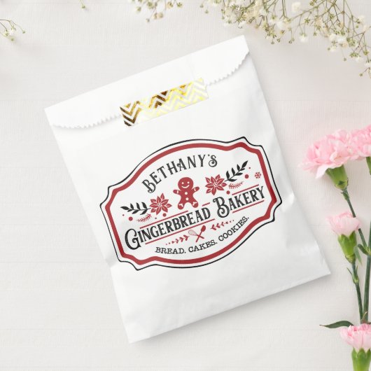 Bauernhaus Chic Gingerbrot Bäckerei Geschenktütchen (Versiegelt)