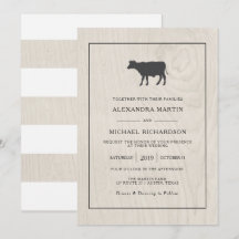 Bauernhaus Chic | Weißes Holz mit Kuhhochzeit