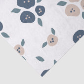 Bauernhaus Country floral Blue Tan Rustikal Seidenpapier (Detail)