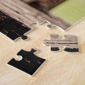 Bauernhaus Daisy Bouquet im Fenster Puzzle (Seite)