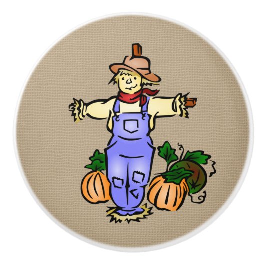 Bauernhaus-Dekor Keramikknauf (Vorderseite)