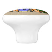 Bauernhaus-Dekor Keramikknauf (Seitenansicht)