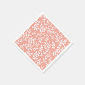 Bauernhaus einfaches Blumenmuster in Rosa Serviette (Ecke)