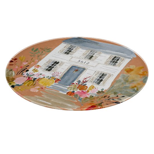 Bauernhaus Fall Porsche Hausnummer Schneidebrett (Ecke)