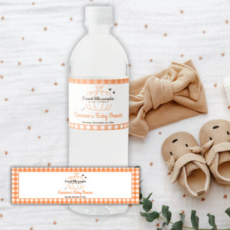 Bauernhaus Fall Pumpkin Retro Boy Girl Babydusche Wasserflaschenetikett