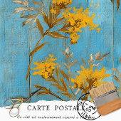Bauernhaus Floral Rustikale Vintage Textur Decoupa Geschenkpapier Set
