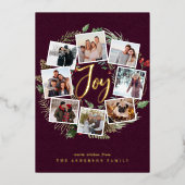 Bauernhaus | FotoCollage Folien Feiertagskarte (Vorderseite)