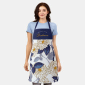 Bauernhaus Französisch Floral Stilvoll rustikal Hü Schürze (Getragen)