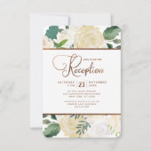 Bauernhaus Fresh Rustic Country Wedding Empfang Einladung (Vorderseite)