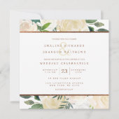 Bauernhaus Fresh Rustic Country Wedding Square Einladung (Vorderseite)