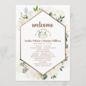 Bauernhaus Fresh Rustic Country Wedding Zeremonie Programm (Vorderseite)