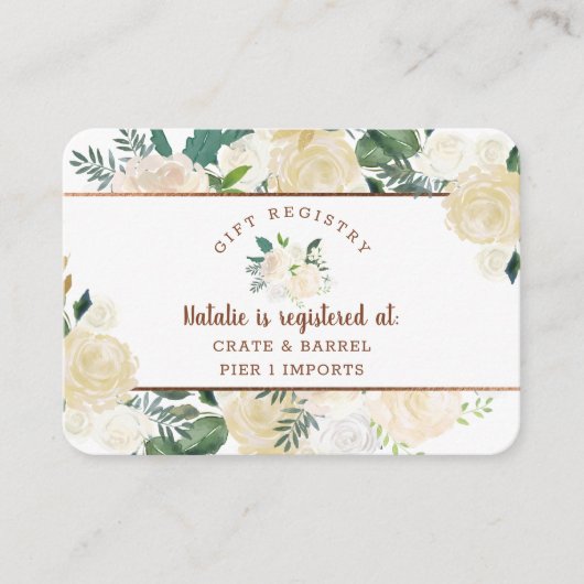 Bauernhaus Fresh Rustikales Brautparty Geschenkreg Begleitkarte (Vorderseite)