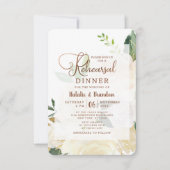 Bauernhaus Frische Rustikale Probe Abendessen Einladung (Vorderseite)