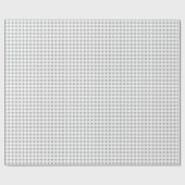 Bauernhaus Grau und Weiß Buffalo Karo Geschenkpapier (Flach)