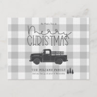 Bauernhaus Gray Buffalo Kariert Merina Weihnachtsk