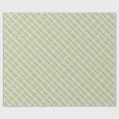 Bauernhaus Green Tartan Kariert Geschenkpapier (Flach)