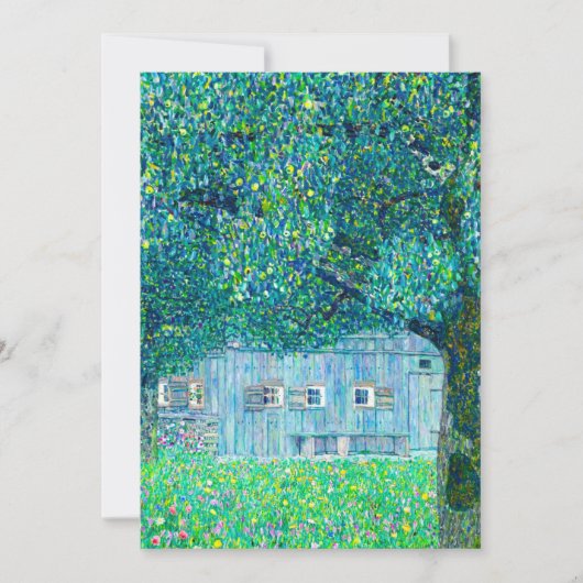 Bauernhaus Gustav Klimt in Oberösterreich Einladung (Vorderseite)