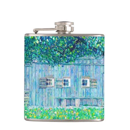 Bauernhaus Gustav Klimt in Oberösterreich Flachmann (Vorderseite)