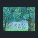 Bauernhaus Gustav Klimt in Oberösterreich Postkarte<br><div class="desc">Postkarte mit Gustav Klimts Ölgemälde in Oberösterreich (1911),  auch bekannt als Bauernhaus in Buchberg. Ein Bauernhaus aus Holz ist durch grüne Bäume und eine Wiese mit schönen rosa,  gelben,  blauen und orangefarbenen Blume zu sehen. Ein wunderbares Geschenk für Jugendliche und österreichische Kunstliebhaber.</div>