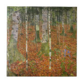 Bauernhaus Gustav Klimt- mit Birken-Bäumen Fliese (Vorderseite)