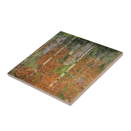 Bauernhaus Gustav Klimt- mit Birken-Bäumen Fliese (Seite)
