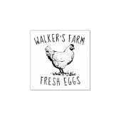 Bauernhaus Hen | Briefmarke der Eier Gummistempel (Prägung)