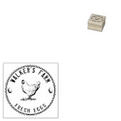 Bauernhaus Hen | Briefmarke Personalisiertes Ei Gummistempel (Stempel)